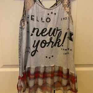 Hello New York tank top